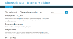 Desktop Screenshot of jabonesdecasa.com