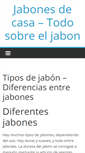 Mobile Screenshot of jabonesdecasa.com